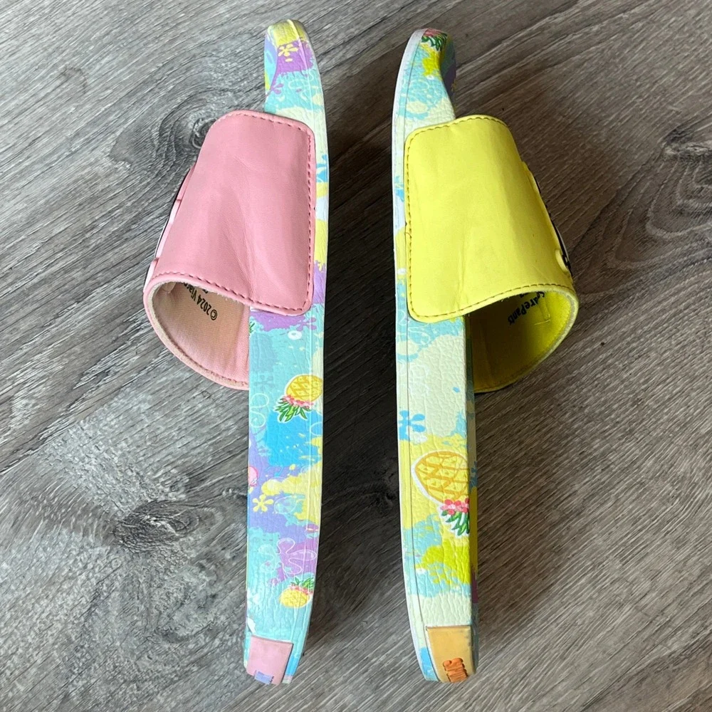 Ground Up SpongeBob SquarePants Patrick Star Kids Slide Sandals Size 7 Mismatch